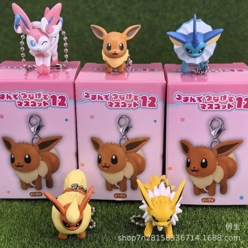 Pokemon Blind Box Toys Cute Cartoon Figure Charizard Eevee Doll Modello Ciondolo Giocattoli Raccogliere Ornamenti Regali per bambini
