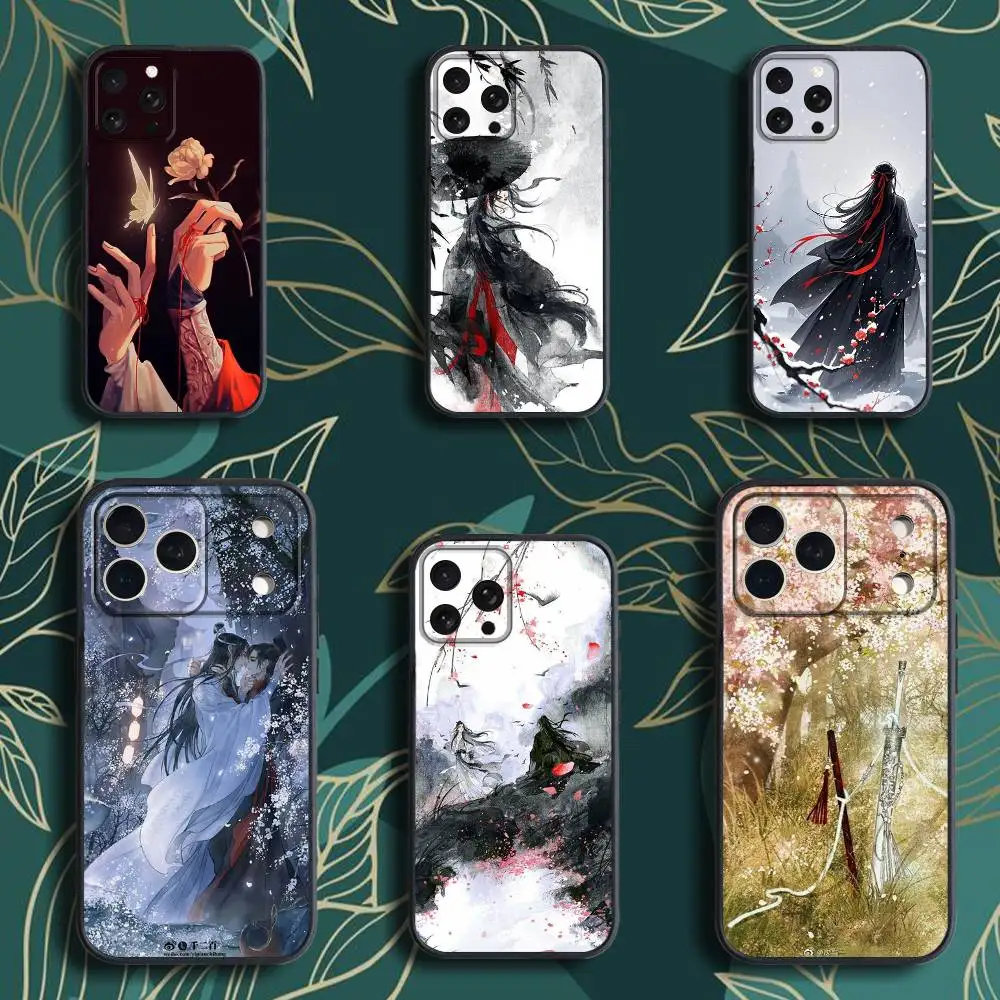 

Mo D-Dao Z-Zu Shi Phone Case For iPhone 17,16,15,14,13,12,Pro,Max,Plus,E,SE4,Air,Mini Black Soft Box