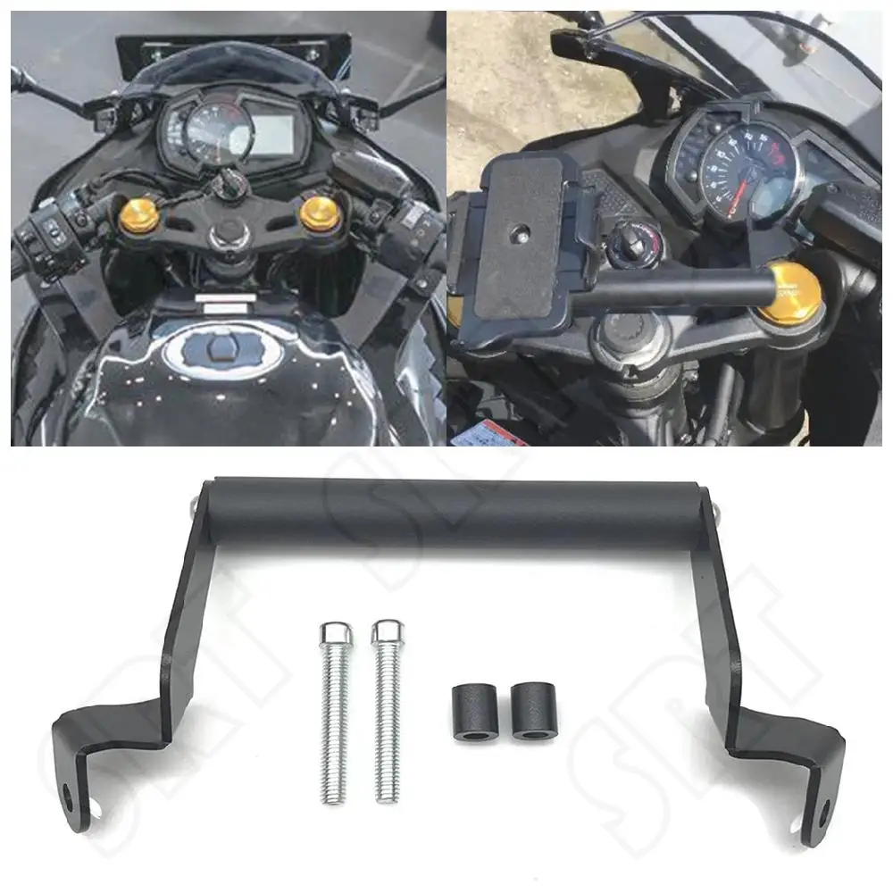 

For Kawasaki ZX4R ZX25R Ninja ZX-4RR ZX-25R SE ABS 2021-2023 Motorcycle Handlebar GPS Navigation Smart Phone Adapt Plate Bracket