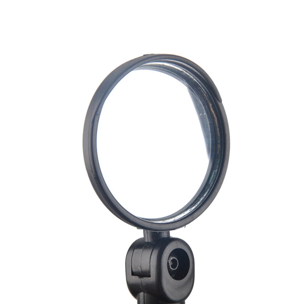 

2Pairs Durable Adjustable Bike Rear View Mirror 360 Rotate Large Lens Scratch Resistant for 15-35mm Handlebar Black