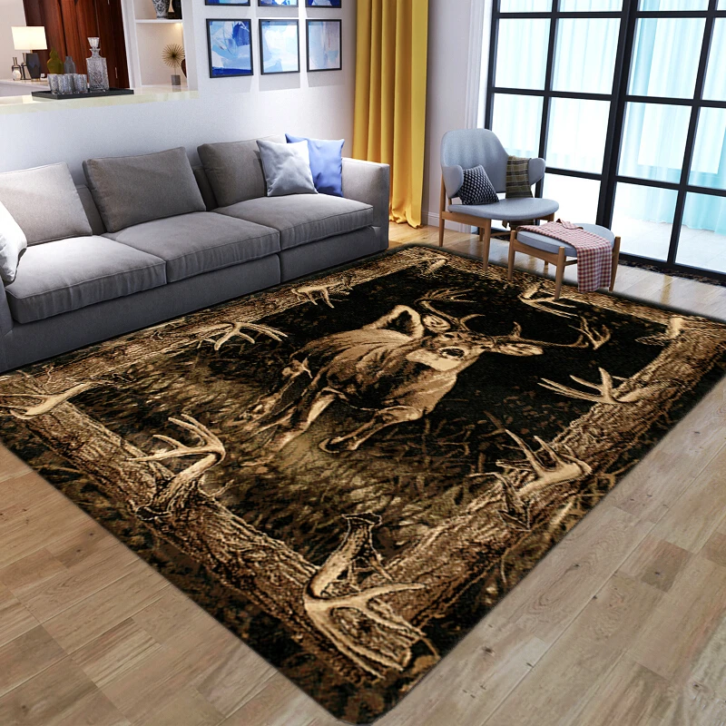 3D HD Cartoon Printed Carpet Rug for Living Room Bedroom Area Rugs Home Decoration Picnic Camp Kitchen Mat Kids Crawling Carpets