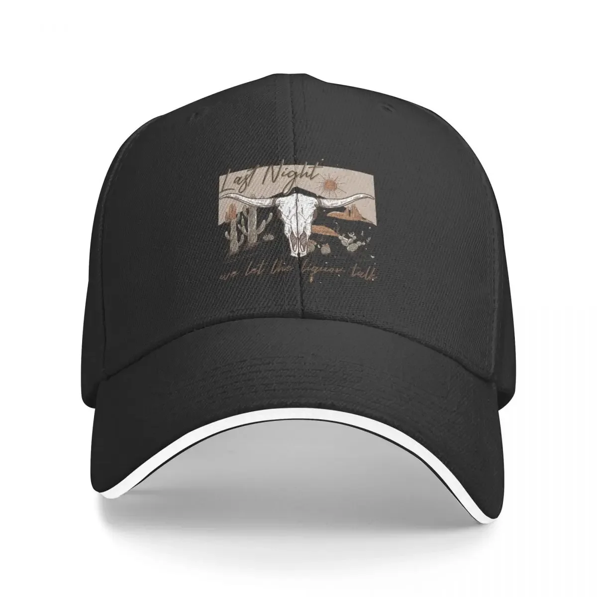 

Last Night We Let The Liquor Talk Baseball Cap fishing hat Hat Luxury Brand hard hat Icon Trucker Hats For Men Women's