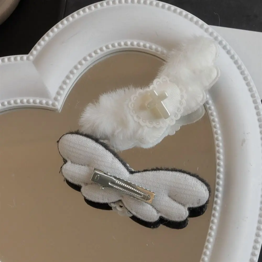 INS Эстетическая Y2K Готическая заколка для волос с перекрестным крылом в стиле панк, милая крутая заколка для волос, заколки, головной убор, челка в стиле Харадзюку, утконос для девочек