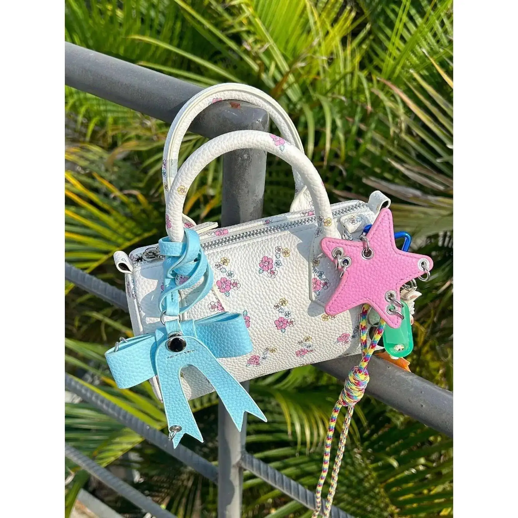 

Bloom Summer Hot Girls Floral Y2k Hand Women Haruku Cylinder Handle Messenger Bag Purse Female Dopamine Crossbody Bags