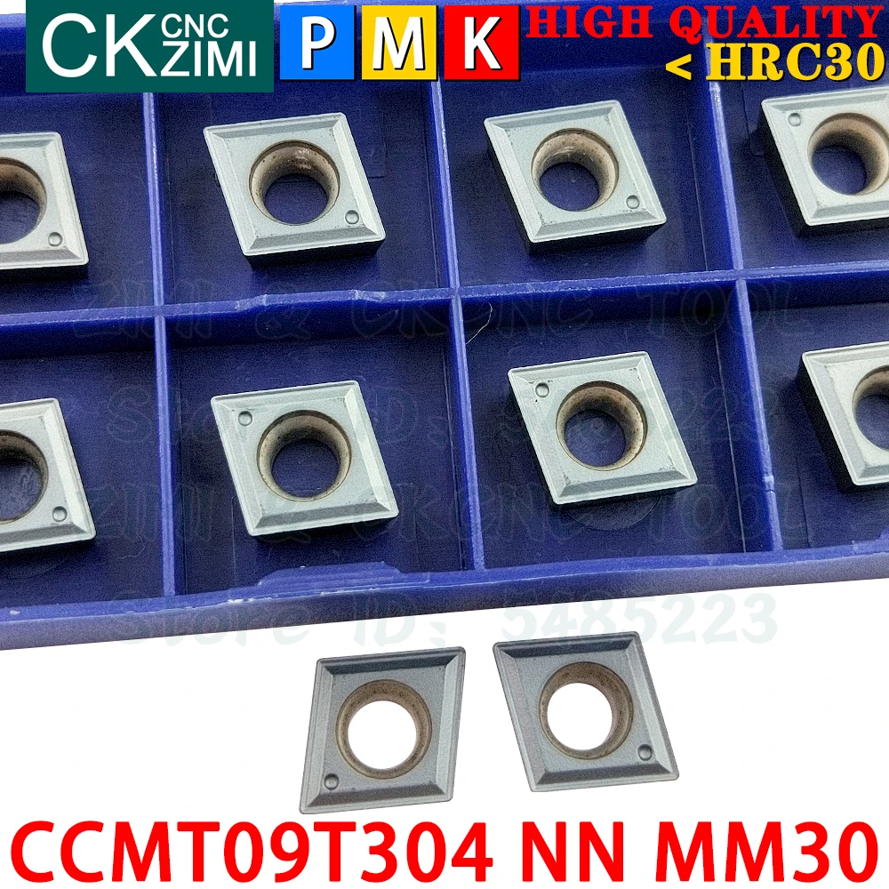 CCMT09T304 NN MM30 CCMT 09T304 NN MM30 MM10 CCMT09T3 CCMT 09T3 إدراجات كربيد خارجية أدوات إدراجات تحول داخلية باستخدام الحاسب الآلي أدوات قطع مخرطة معدنية
