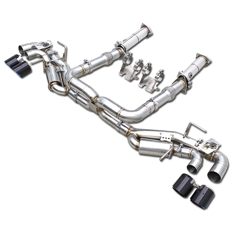 Stainless Steel Exhaust Pipe System For Chevrolet CORVETTE E-Ray Stingray Z51 C8 6.2L 2019-2025 3 Inch Exhaust Pipe