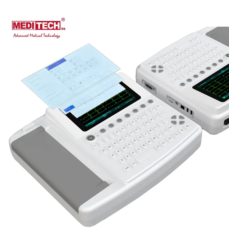 7 inch EKG cardiograph machine 12 channel ECG machine large capacity