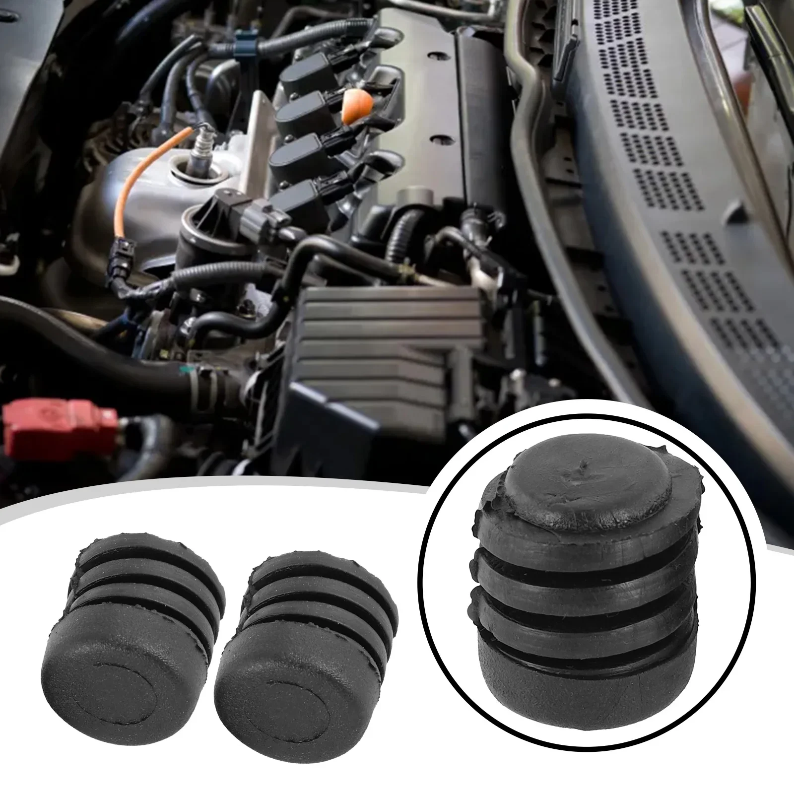 For Nissan Altima Buffer Bumper Car Engine Hood Bonnet Door Buffer Cushion Rubber Mount Kit 65822-01M00 Black Dustproof