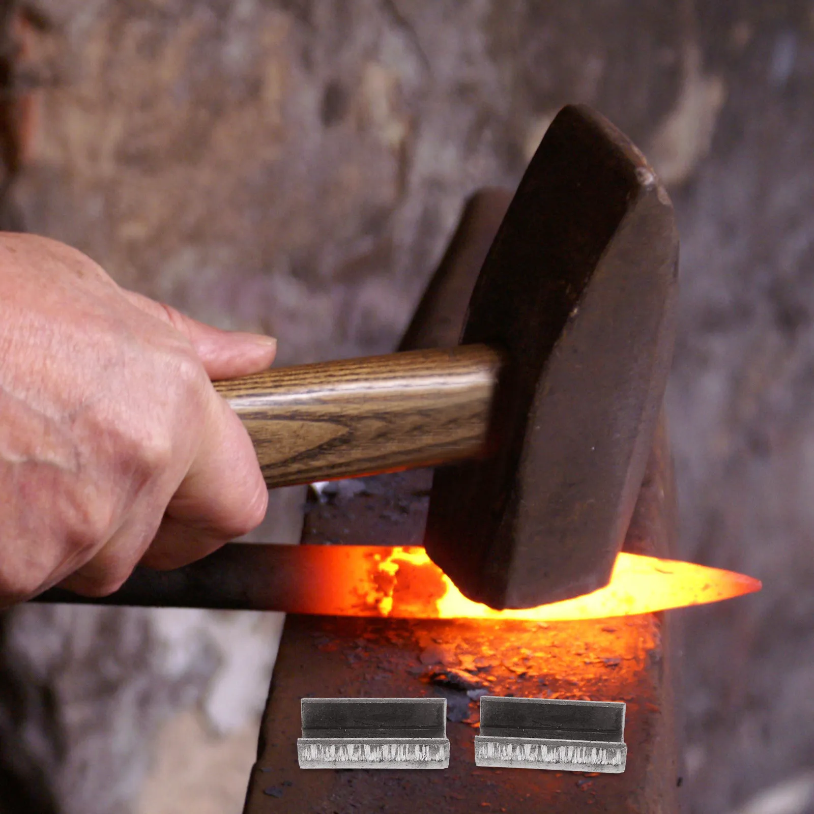 

10 шт. Зажимы для садовых инструментов, аксессуары для обслуживания инструментов, простая установка, железные сменные головки для мотыги, запчасти для садового инструмента