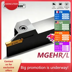 MGEHR1010 MGEHR/L1212 MGEHR1616 MGEHR2020 MGEHR2525 MGEHR3232 porte-outil de rainurage externe, outil de rainurage CNC, barre d'alésage