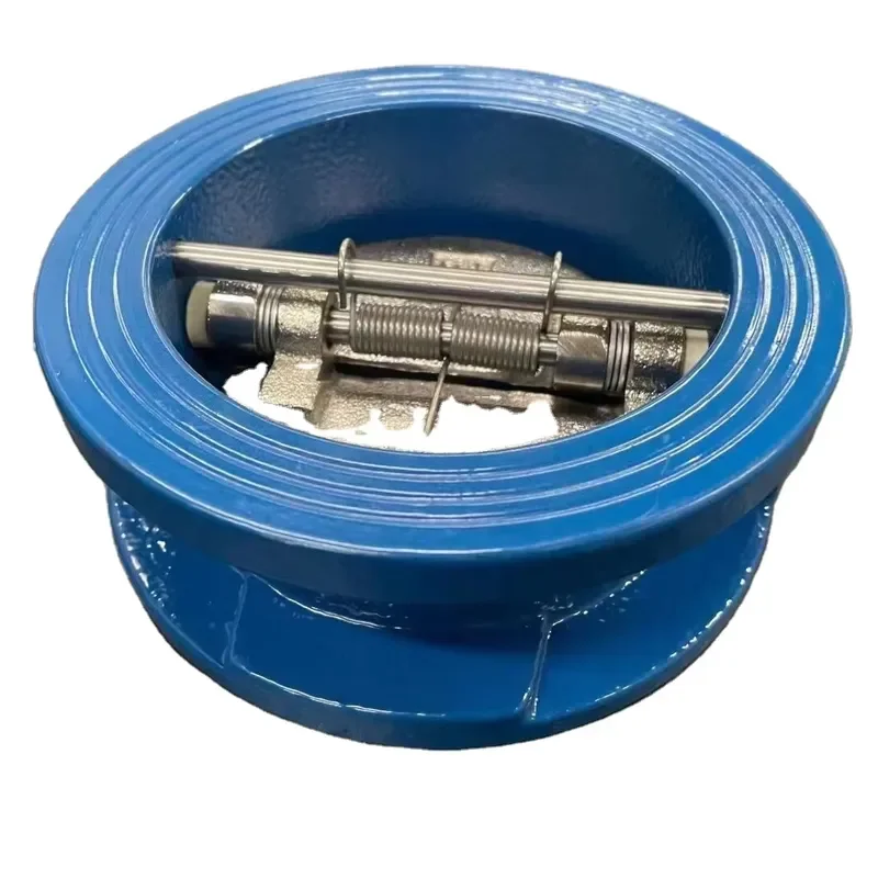 Changhong 4 Inch Flap Check Valve Price Ductile Iron Stainless Steel One Way Non Return Valve Dual Plate Wafer Check Valve