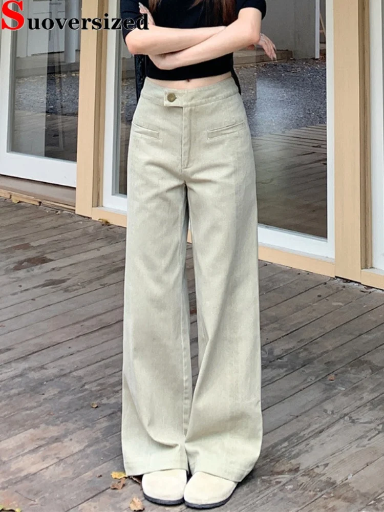 

High Waisted Vintage Baggy Jeans Fashion Baggy Street New Denim Pants Loose Straight Wide Leg Women's Casual Retro Vaqueros