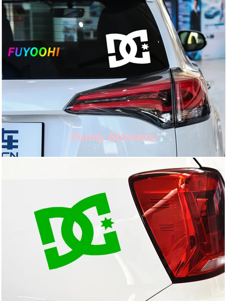 FUYOOHI Play Stickers DC Block Car Stickers Funny Creative Decals Decoration for Fuel Tank Cap Windshield Auto Tuning Styling - Image 3