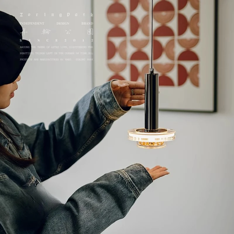Hand sweep sensor switch can lift and lower suspension bedroom dining room chandelier