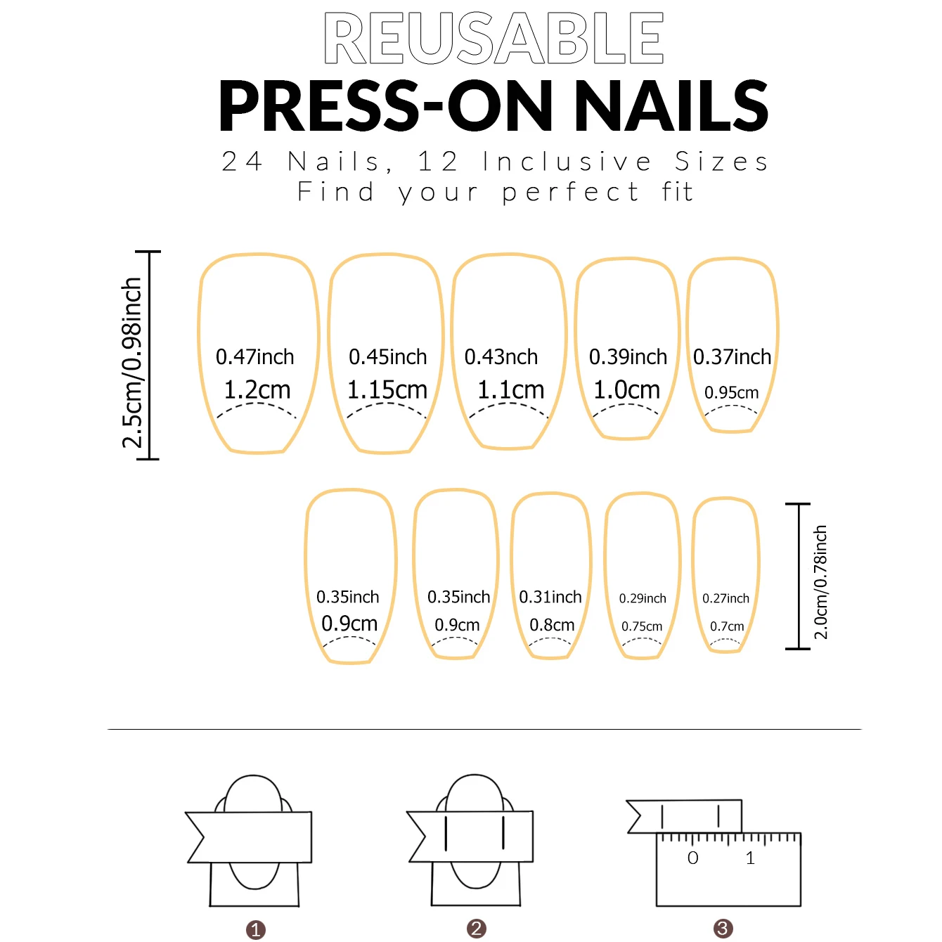 24 Stück quadratischer französischer spitzer Nagel, mittellanger künstlicher Acrylnagel mit Schmetterlingsschleife, perlrosa Nageldesign, künstlicher Nagel für Damen
