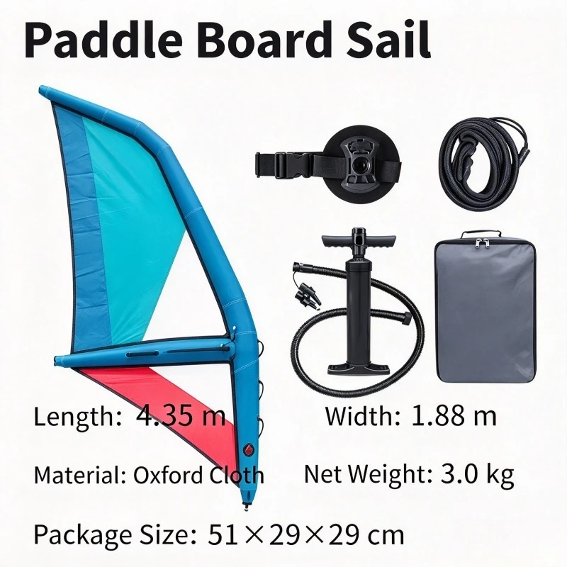 Stand Up Paddle Sail Board Set Inflatable Kite Board For Water Sports Surfing And Sailing Activity