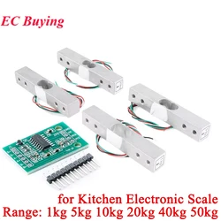 Electronic Scale Aluminum Alloy Weighing Sensor Load Cell 1kg 5kg 10kg 20kg 40kg 50kg HX711 AD Module for Kitchen CZL-611RD 611P