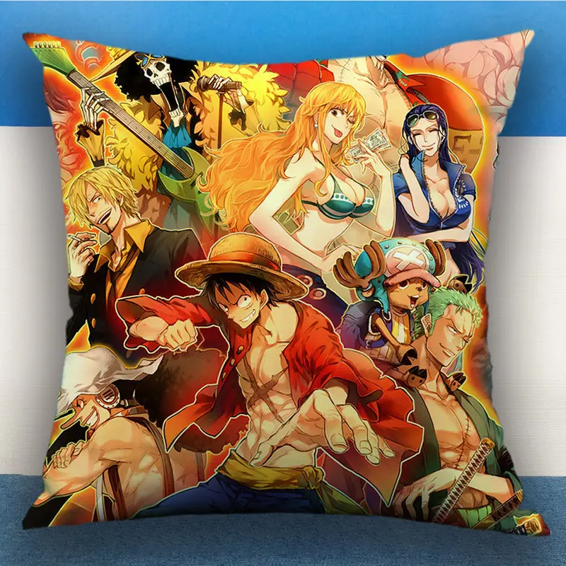 Comic Cartoon Pillow Case Roronoa Zoro Empress Wanted Pillowcase Girl Boy Kids Room Gift Birthday Present Sofa Bed Pillow Cover