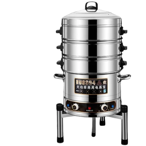 

Commercial energy-saving electric steamer, large capacity, stainless steel, multi-functional multi-layer electric steamer