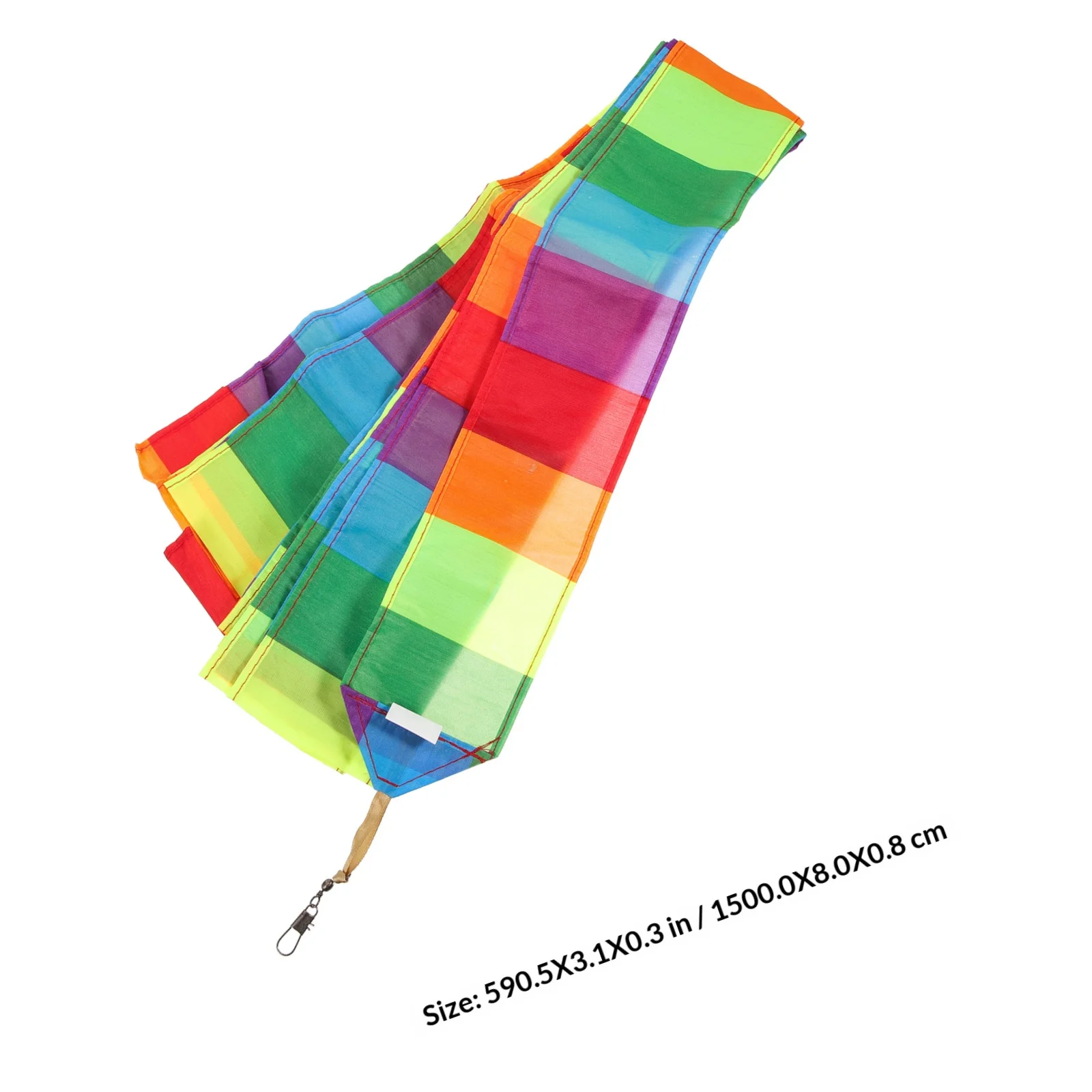 Aquilone Colorato con Coda Lunga in Nylon Premium, Streamer Arcobaleno con Gancio di Collegamento per Volo Stabile, Decorazione per Aquiloni da Esterno