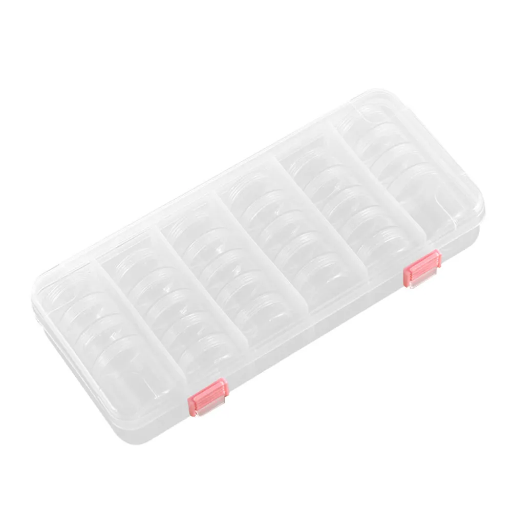 

Transparent Multipurpose Storage Box for Nail Art Tools Jewelry Earrings Beads Home Office Hotel Bedroom Desktop Organizer Tidy