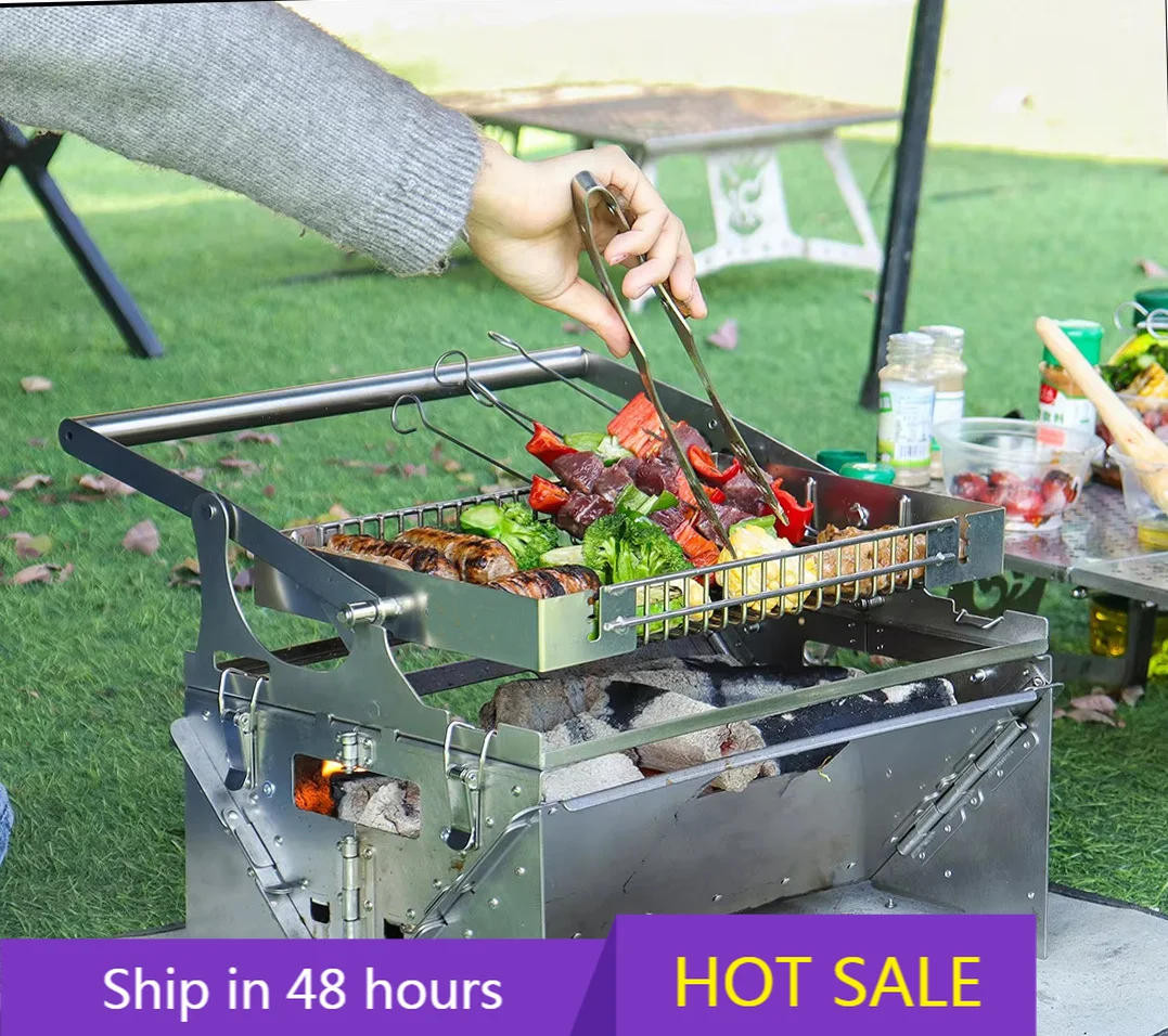 

POWER LEAP Toshine Wholesale Outdoor Barbecue Grill Custom Portable Lightweight Camping Charcoal Bbq Grill