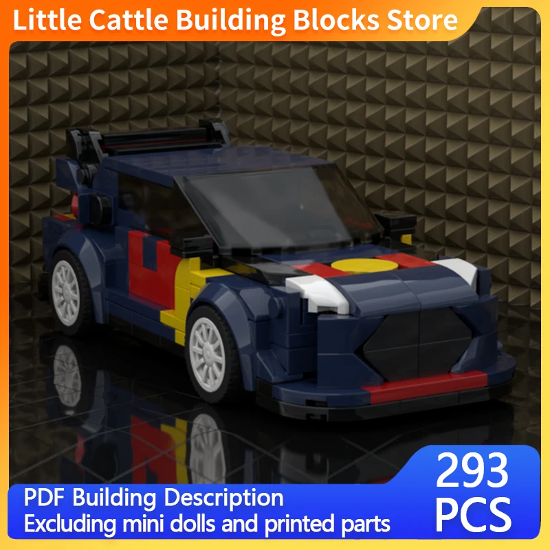 City Car Model MOC Building Bricks Small SUV Modified Racing Car Modular Technology Children Holiday Gifts Assemble Toys Suit