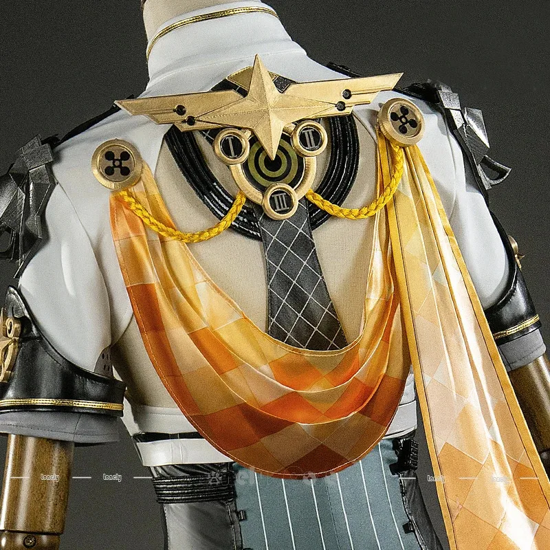 사이솔져 0 안비 코스프레 의상 가발 젠리스 존 제로 실버 솔져 드레스 가방 나비넥타이 헤드웨어 소품 여성 소녀 파티 할로윈