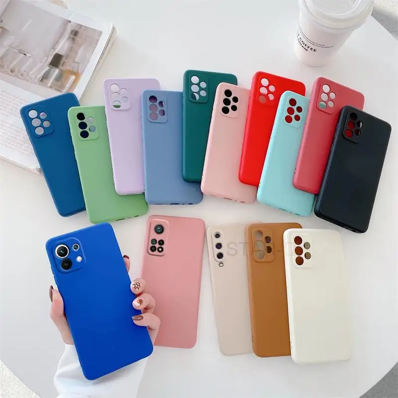 Liquid Silicone Case On For Xiaomi Mi 11 Lite 5g Ne 11i 10 T 11t 8 9 Se10t Pro Ultra I A3 Soft Cover Xiomi Mi9 Mi10 Mi11