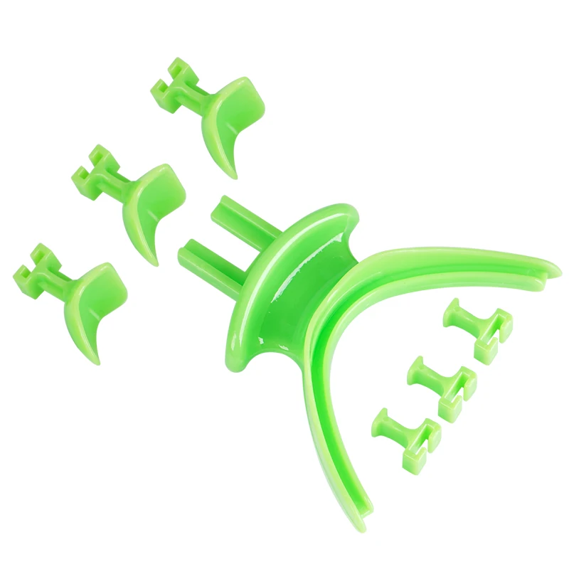 1pcPlastic dental tray, oral cleaning tool, green multiple models, dental tray edge support