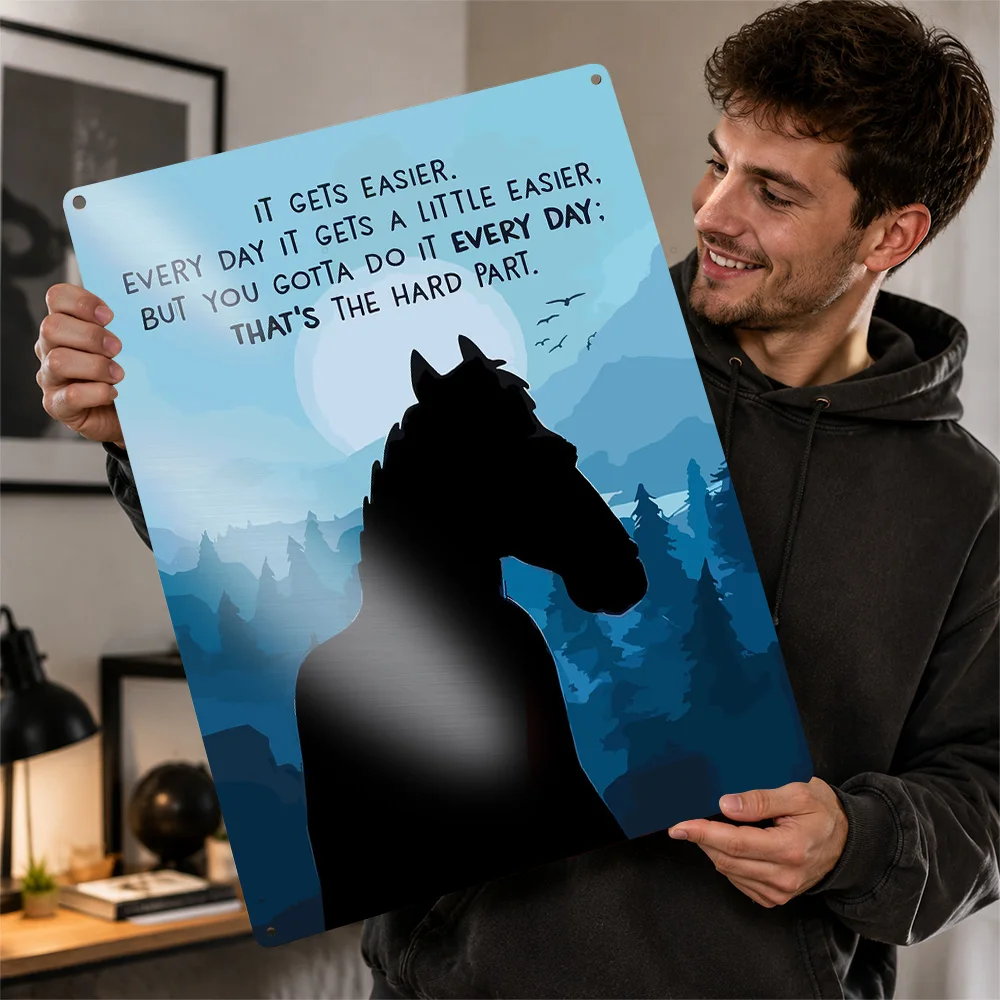 Bojack Personalized 3D Textured Metal Poster Wall Art Vintage Tin Signs for Interior Decoration Living Room Ornaments Home Deco