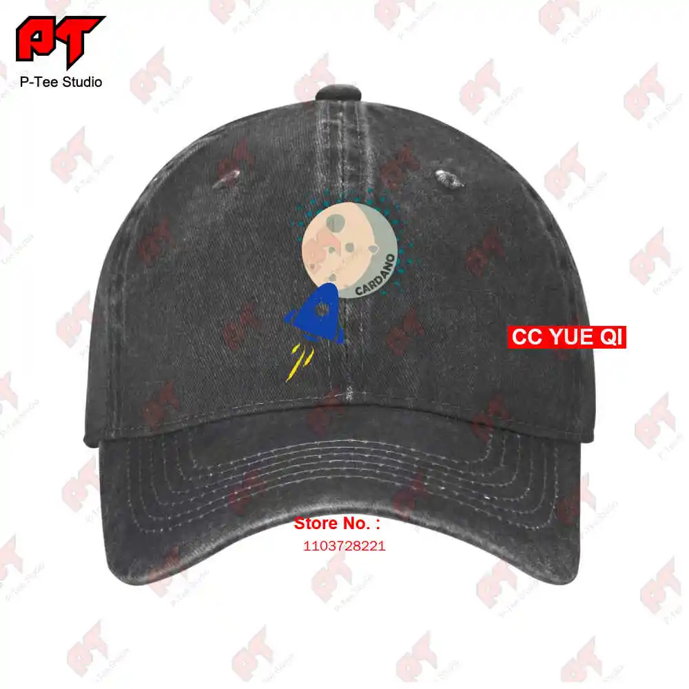 Cardano To The Moon Crypto Blockchain Hodler Miner Rocket Cryptocurrency Baseball Caps Truck Cap NTNZ