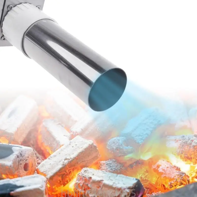 

E74E 12V BBQ Blower Grill BBQ Fan Portable Barbeque Air Blower for Outdoor Barbecue Fire Bellow Camping Hiking Picnic