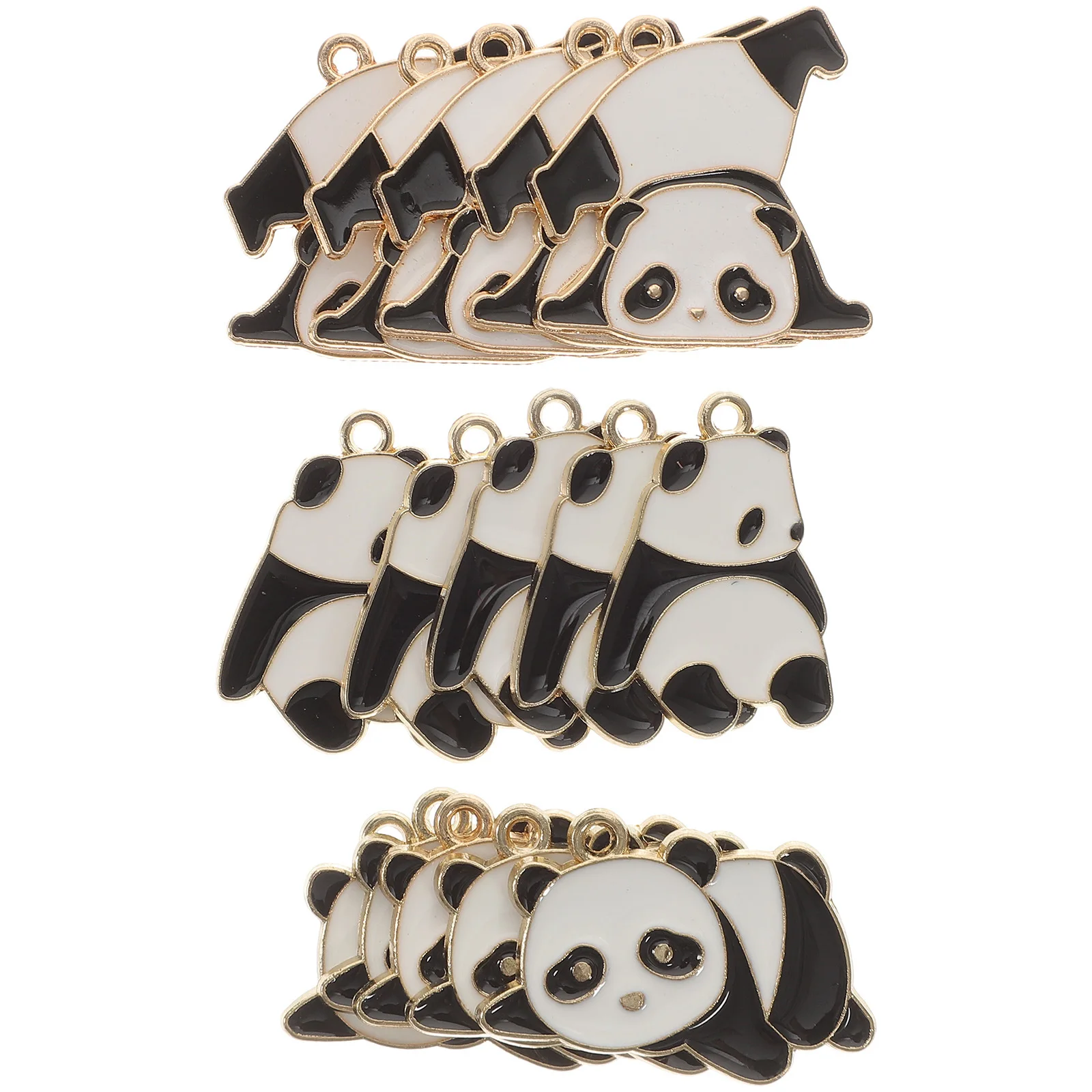 

15Pcs Panda Shaped Accessories Beautiful Practical DIY Necklace Bracelet Earrings Decors Necklace Pendants Bracelet Decors