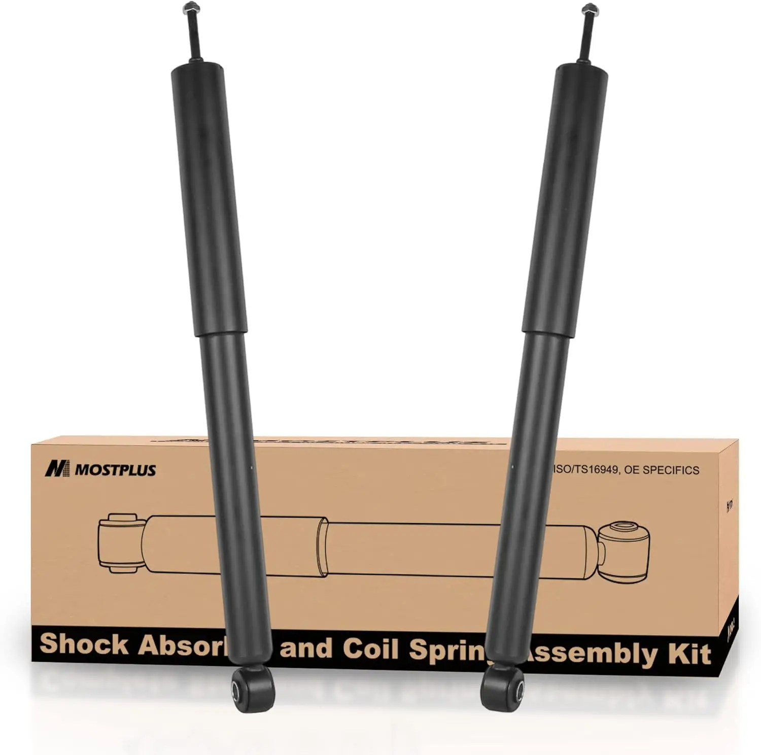 

344356 37217 Rear Shock Absorbers Compatible for Ford Escape 01-07/ Mercury Mariner 05-07/ Mazda Tribute 01-06