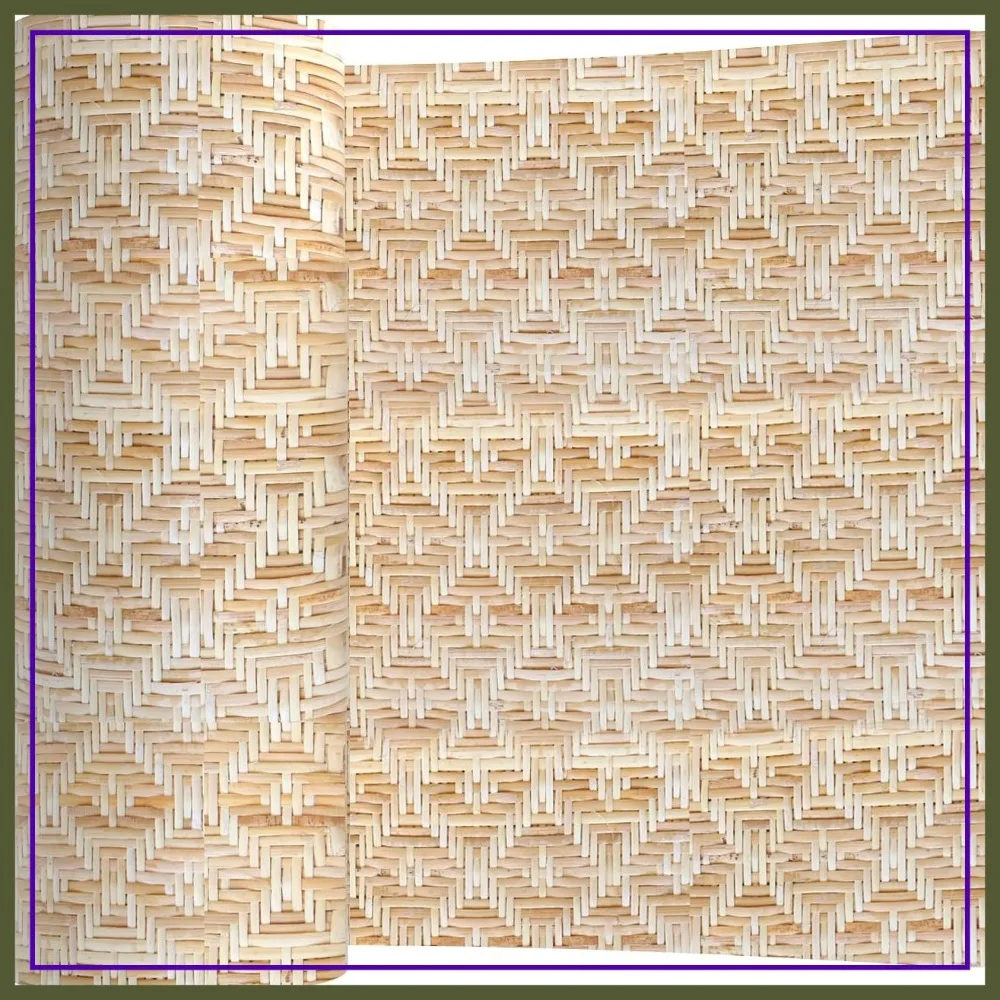 

16" x 9.8FT Natural Rattan Cane Webbing, Open Mesh Roll for DIY Furniture & Decor