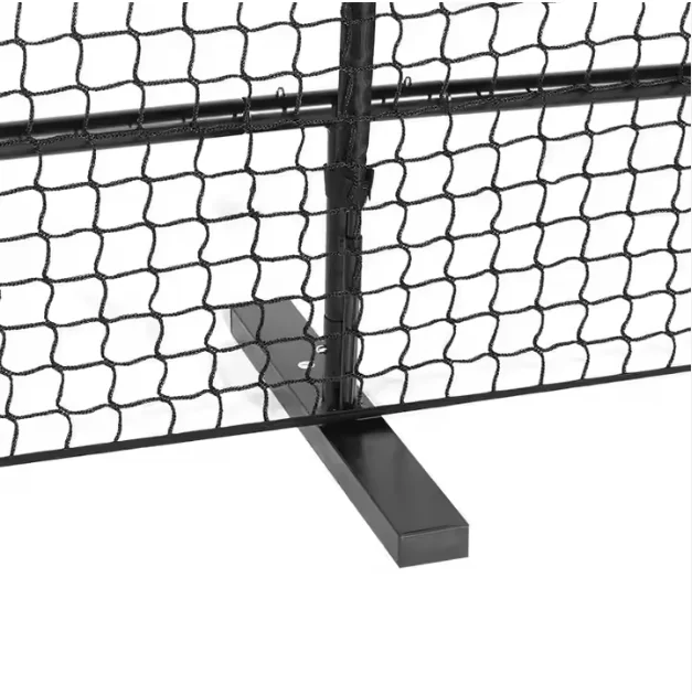 Steady Metal Frame Stand Iron Post Portable Reinforced Pickleball Net with Wheels for Outdoor and Indoor
