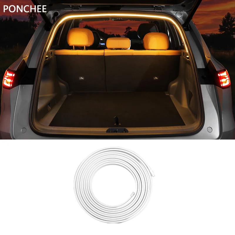 

Для Geely Galaxy Starship 7 EM-i 2025, окружающее освещение багажника, декоративный световой ремень, принадлежности для модификации автомобиля