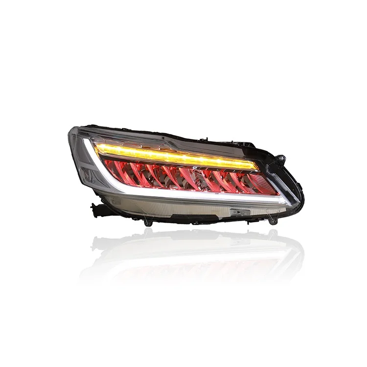 LED Headlight Assembly New 12V Light Source Daytime Running Light Steering Flow Light for Honda Accord Nine Generations Half 9.5