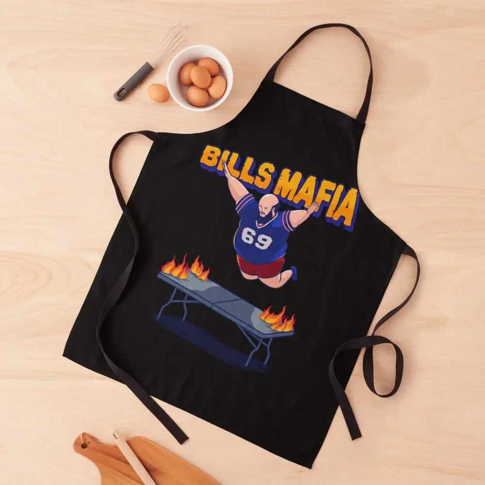 

Bills-Mafia Apron Professional Barber for home useful pieces For Woman Apron