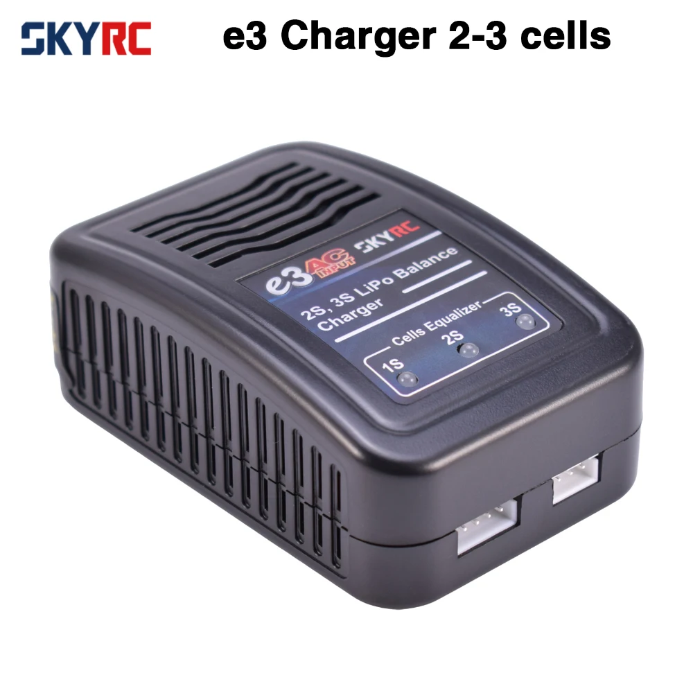 Зарядное устройство SKYRC e3 2S 3S LiPo, зарядное устройство для баланса аккумулятора, вход переменного тока 100-240 В, вилка стандарта ЕС