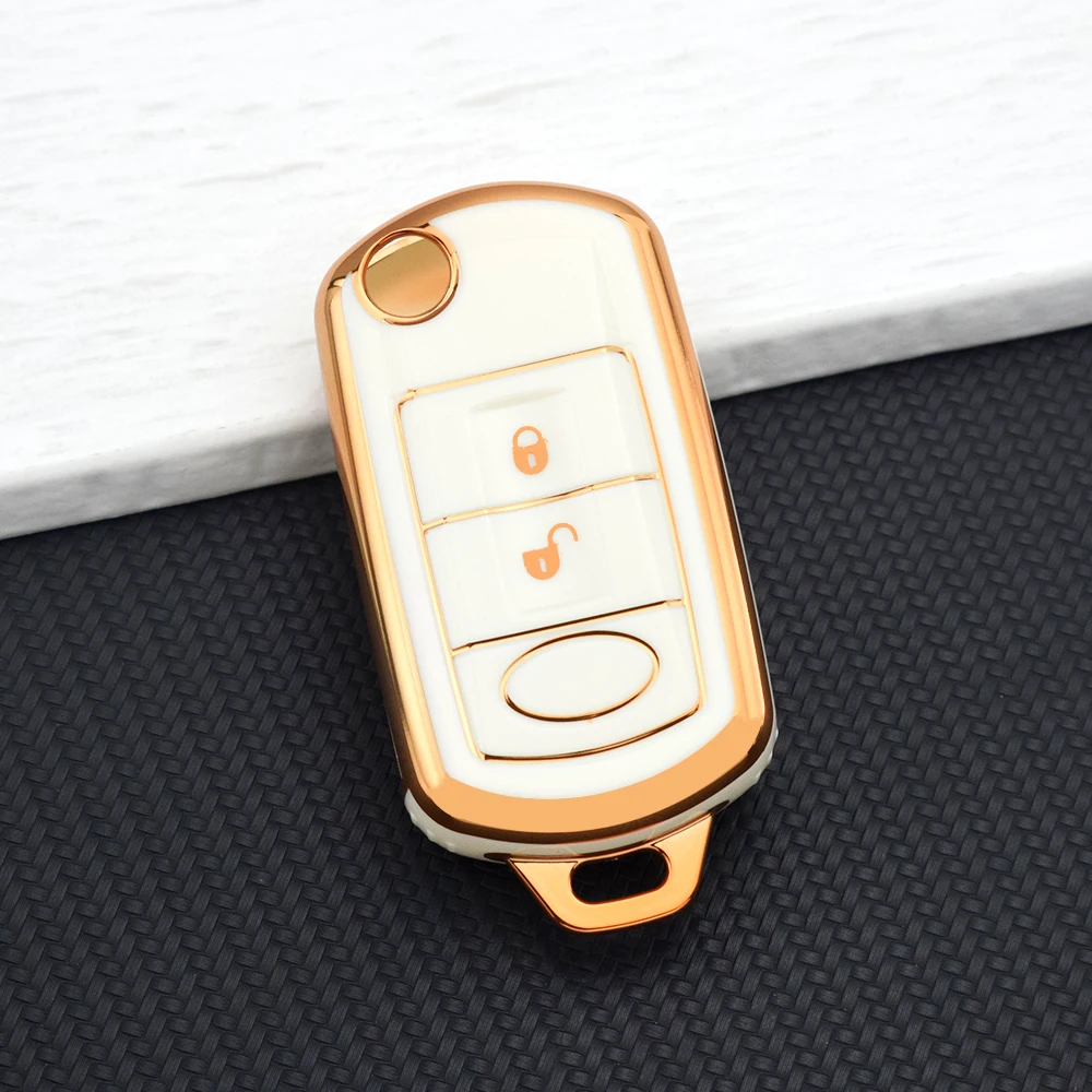 3Buttons Flip Remote Tpu Car Key Fob Shell Case for Land Rover for Discovery 3 LR3 for Range Rover for Sport for Vouge 2005-2026
