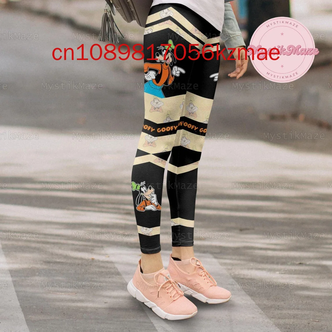 Nieuwe Goofy Hoodie Dames Hoodie Set Disney Mickey Yoga Broek Joggingbroek Dames Disney Yoga Hoodie Legging Mode Trainingspak