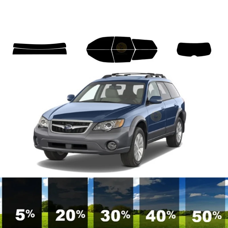 

precut Removable Window Tint Film For Car 100% UVR 5%-70%VLT Heat Insulation Carbon ﻿For SUBARU OUTBACK 4 DR WAGON 2005-2009