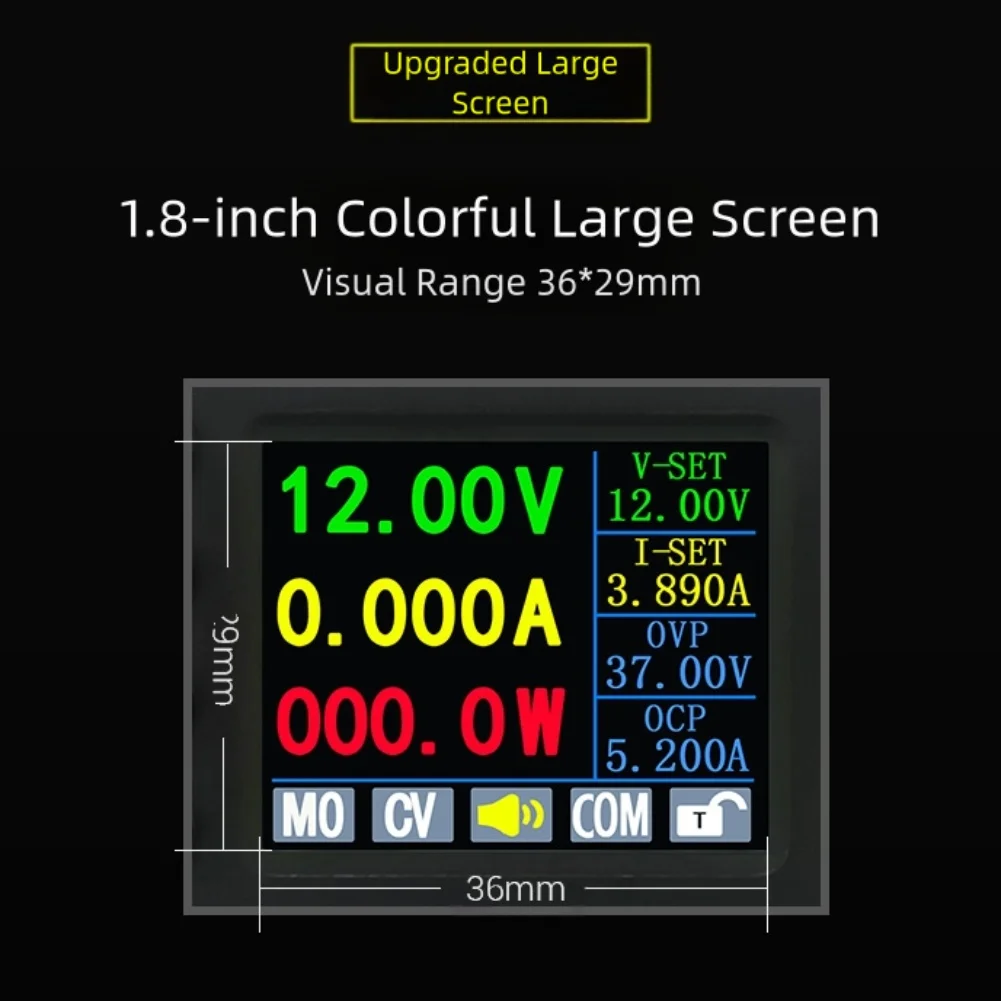 SK150C Adjustable Boost DC Power Supply 7-36V Input 0.5-40V 0-8A 150W With 1.8 Inch Color Screen And Protocol