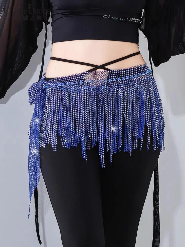 Belly Dance Belt Fantasy Star River Diamond Tassel Hip Scarf Dynamic Fishing Net Hot Diamond Versatile Waist Chain