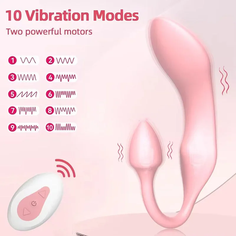 Wireless Remote Control Wearable Vibrator Prostate Massage Butt Plug Vibration Anal Plug Vibrator Strong 10 speed G-spot Vibrato