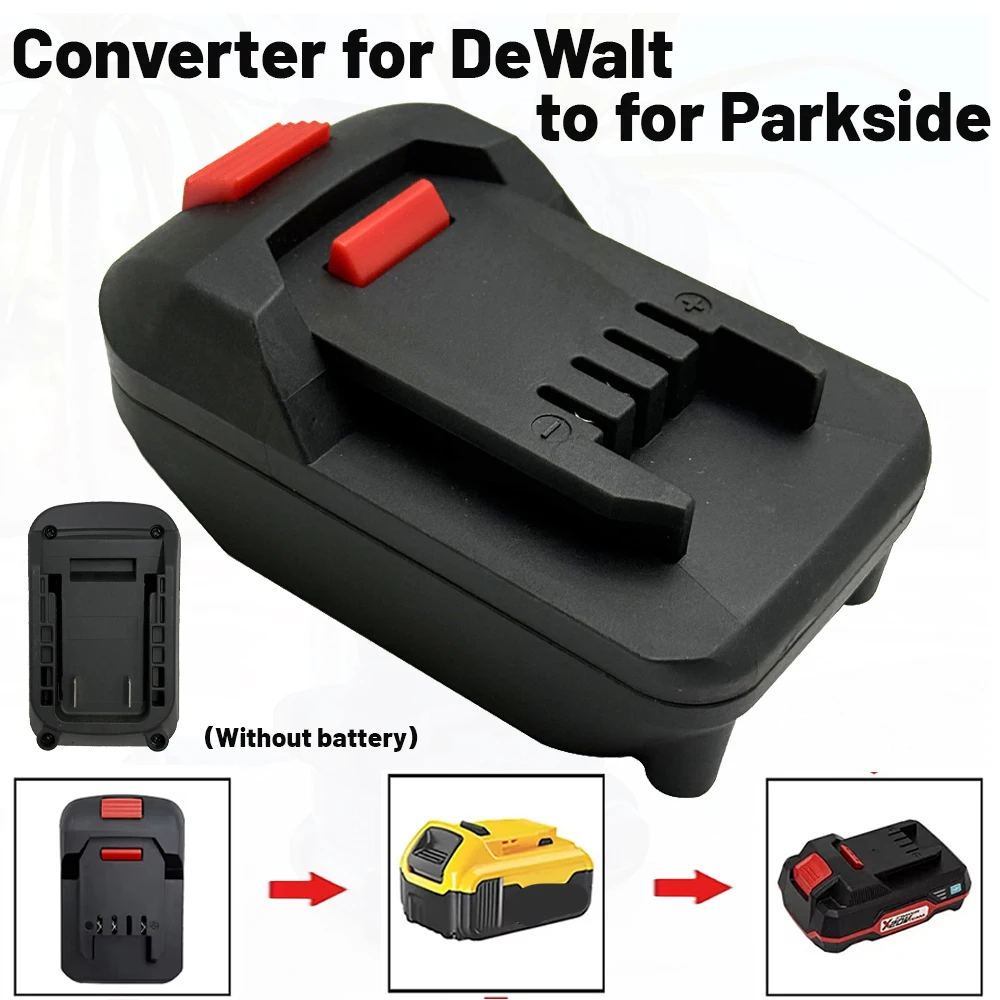 NEW Battery Adapter Converter for DeWalt 18V-20V Lithium Battery To Lidl Parkside X20V Power Tools（Only Adapter）