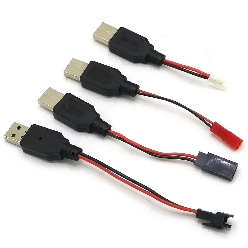 RC USB Charging 3.7V Lithium Battery Charger Cable USB to JST /SM / futaba Plug for 3Rc Drone Quadcopter ﻿