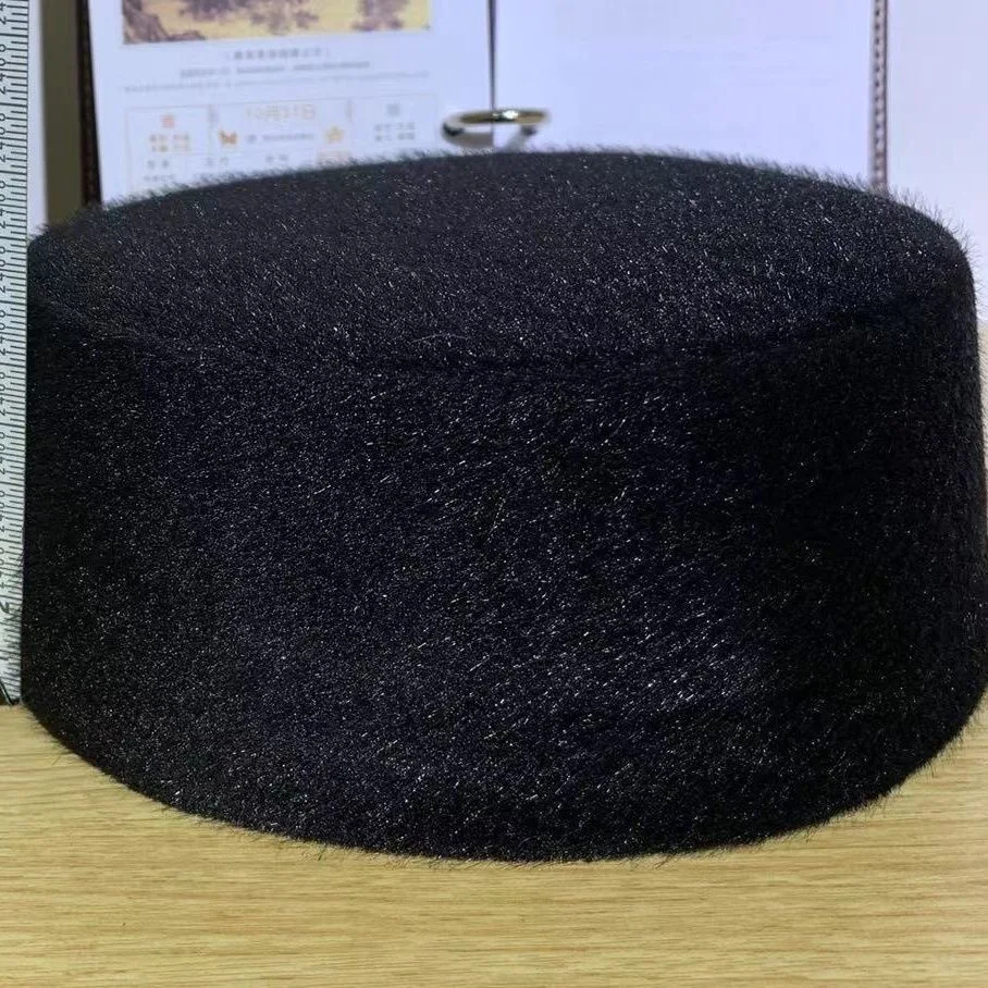 قبعات إسلامية للرجال قبعة صلاة قطيفة كوفي كيبا بونيه إسلامية المملكة العربية السعودية شتوية قطن لينت يهودي #3